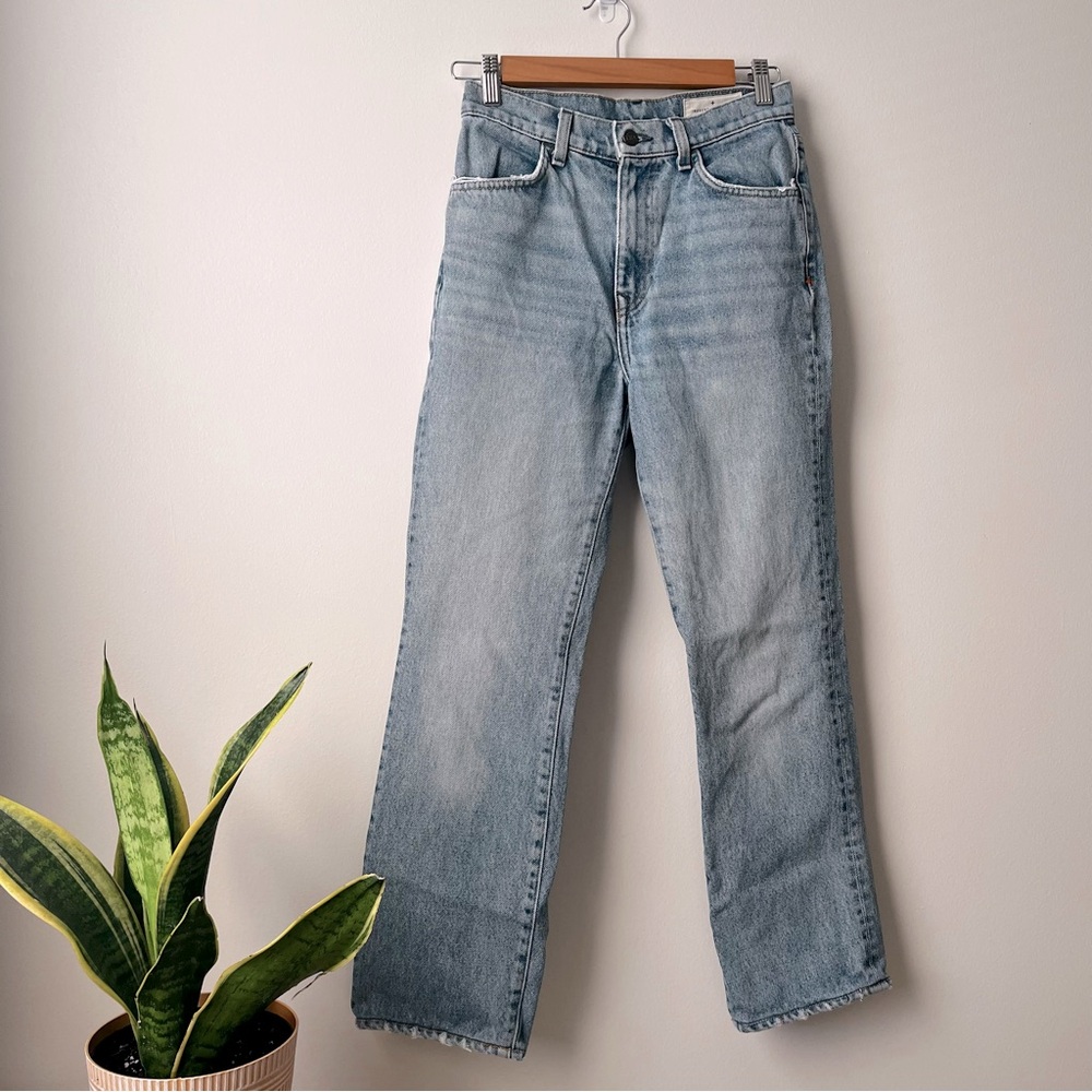 imogene + willie sophie weston jean high waist slightly cropped straight leg 26